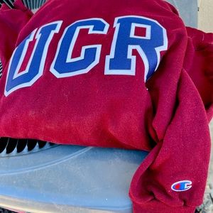 Champion Maroon UCR sweatshirt. Like new and never worn